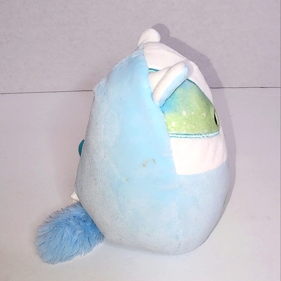 🎂BANKS 🦡 Blue Tie Dyed Badger Original Squishmallow by Kelly Toy ☆》NWT《 - Picture 6 of 8